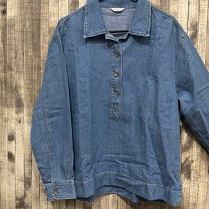 FAHERTY DENIM PULLOVER BRAND NEW WITH TAGS